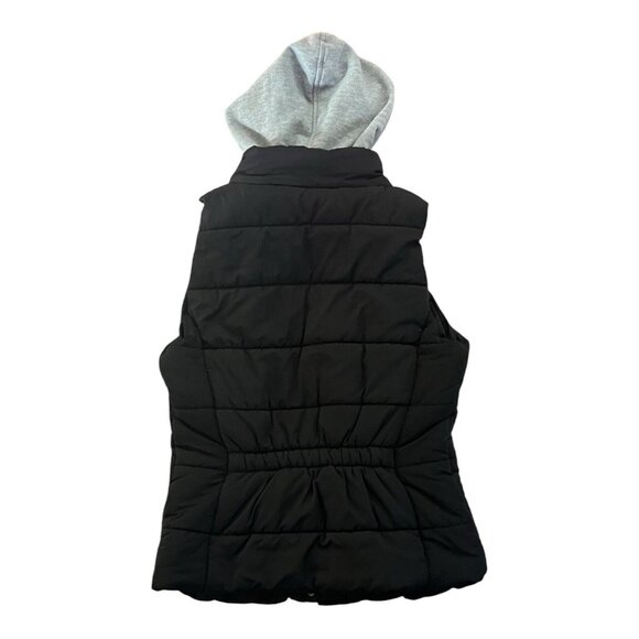 Love Tree Womens Vest Hoodie Puffer Style Quilted Black Size Medium - Picture 8 of 9